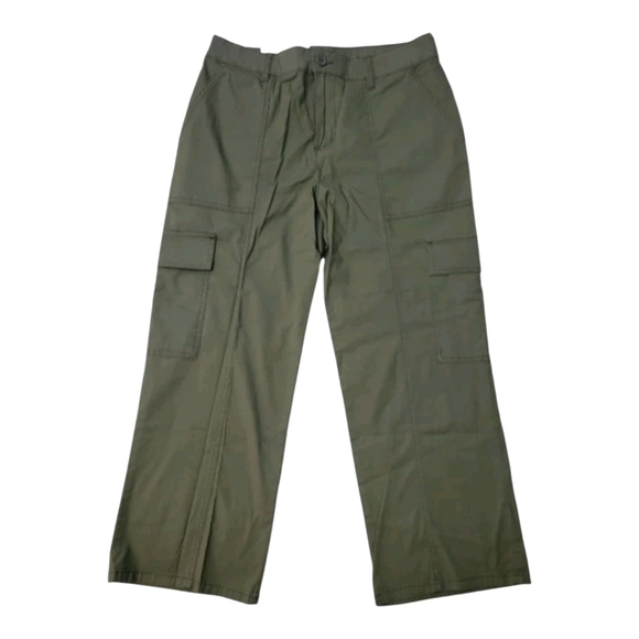 Social Standard by Sanctuary Ladies Portside Cargo Crop Pant Cypress - Picture 2 of 5